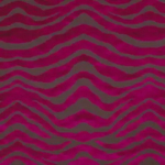 Osborne & Little SERENGETI F5780-06 Magenta raspberry red with charcoal grey wavy stripes