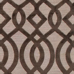 Osborne & Little DU BARRY F5890-04 Rich chocolate brown with beige and taupe background tones