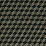 Osborne & Little RAVENNA CHENILLE F6140-04 Taupe grey and black diamond pattern with subtle texture