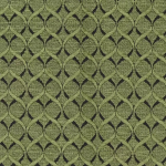 Osborne & Little GIOTTO F6141-06 Olive green background with black geometric pattern accents