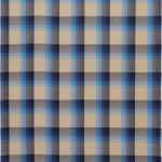 Osborne & Little FERMOY F6168-02 Navy blue, light blue and cream with grey accents