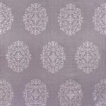 Osborne & Little ZECCA F6201-01 Soft lavender grey with white embroidered details