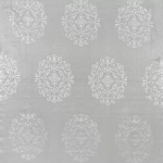Osborne & Little ZECCA F6201-03 Pale silver grey with white ornamental detailing