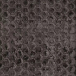 Osborne & Little ALVEARE F6315-03 Rich dark chocolate brown with charcoal and grey undertones