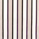 Osborne & Little BELPERRON F6370-03 Cream background with black and deep purple vertical stripes
