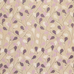 Osborne & Little FEUILLE DE CHÊNE F6373-03 Beige background with soft lilac and deep purple accents