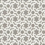 Osborne & Little CHITERA F6403-01 Medium grey and off-white textured geometric pattern