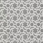Osborne & Little CHITERA F6403-03 Soft charcoal grey and ivory textured geometric design