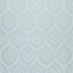 Osborne & Little ROSALIA DAMASK F6443-02 Soft duckegg blue with white decorative pattern details