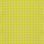 Osborne & Little ZANTE F6484-01 Bright chartreuse green with cream geometric outlines