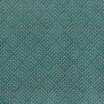 Osborne & Little ARDEE F6690-05 Deep teal blue with light natural threads woven through