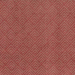 Osborne & Little ARDEE F6690-09 Warm cranberry red with natural linen undertones