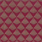 Osborne & Little SABALAN F6733-06 Rich burgundy red with bronze taupe secondary tones
