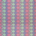 Osborne & Little KONYA F6741-01 Vibrant pink, mint green and purple with white accents