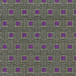 Osborne & Little VALLIN F6822-07 Slate grey background with rich purple geometric squares