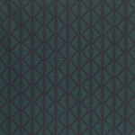 Osborne & Little RUHLMANN F6823-01 Deep teal green with charcoal black geometric accents
