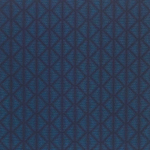 Osborne & Little RUHLMANN F6823-04 Rich navy blue with darker midnight blue geometric pattern