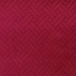 Osborne & Little SHERBORNE PIQUÉ F6911-13 Rich cranberry red with burgundy tonal stitching