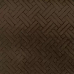Osborne & Little SHERBORNE PIQUÉ F6911-17 Deep chocolate brown with darker brown stitching accents