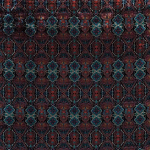 Osborne & Little IOLANTHE F7042-01 Rich burgundy red with navy and teal blue accents