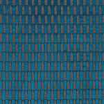 Osborne & Little ARCADIA F7043-05 Vivid cerulean blue with muted brown and gold accents