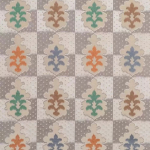 Osborne & Little JAMBOREE F7051-02 Grey and cream with mint green, brown and slate blue accents