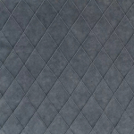 Osborne & Little CARESSE DIAMOND F7141-16 Charcoal grey with blue undertones in quilted texture