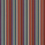 Osborne & Little SPIAGGIA F7175-03 Terracotta, sage green and cream with purple accent stripes