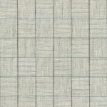 Osborne & Little CALLI F7200-02 Soft sage green and cream with subtle grey grid lines