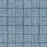 Osborne & Little CALLI F7200-04 Navy blue and pale blue with textured grid pattern