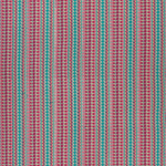 Osborne & Little ZOUINA F7274-05 Bright coral pink with emerald turquoise and white accents