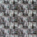 Osborne & Little ROSINA F7290-01 Mint green, charcoal grey, and soft silver with brushed texture