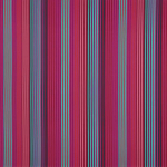 Osborne & Little SUPREME STRIPE F7321-01 Vibrant magenta pink with turquoise blue and deep burgundy accents