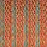 Osborne & Little SMOKEY F7322-03 Terracotta orange with teal blue and olive green highlights