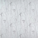 Osborne & Little REEDBIRDS F7371-02 Pale silvery white with light grey linear accents