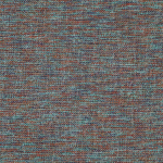Osborne & Little SKOMER F7410-01 Teal blue and rust orange with navy flecks