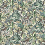 Osborne & Little MARANTA F7446-02 Muted sage green, cream and pale blush with brown undertones