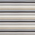 Osborne & Little SPIAGGIA STRIPE OUTDOOR F7448-01 Soft beige, pale grey and charcoal black horizontal stripes
