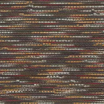 Osborne & Little WAVE F7542-04 Terracotta, dark brown and golden amber with cream accents