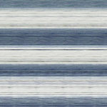 Osborne & Little KOZO STRIPE F7560-03 Steel blue and ivory with subtle grey undertones