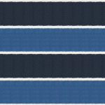 Osborne & Little KANOKO F7566-02 Navy blue and medium blue horizontal stripes with white separation