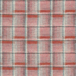 Osborne & Little BADIA F7570-01 Salmon pink and rusty red with cream and grey accents