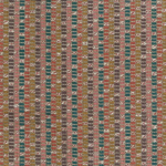 Osborne & Little CRISTALLO F7571-01 Coral pink, teal green and mustard gold with brown accents