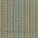 Osborne & Little CRISTALLO F7571-03 Teal green, ochre yellow and rust with sage green accents