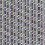 Osborne & Little CRISTALLO F7571-04 Navy blue, light blue and beige with silver grey accents