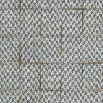 Osborne & Little FALORIA F7572-03 Medium grey and cream with golden brown accent lines