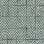 Osborne & Little FALORIA F7572-04 Sage green and cream with rusty orange accent lines