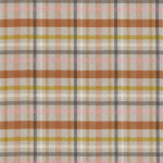 Osborne & Little CASSIANO F7573-02 Rusty brown, soft pink and mustard on beige background