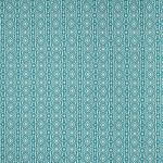 Osborne & Little KUBA F7664-03 Vibrant teal blue and cream with aqua undertones