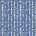Osborne & Little MORINDA F7668-01 Cornflower blue and off-white textured vertical striping